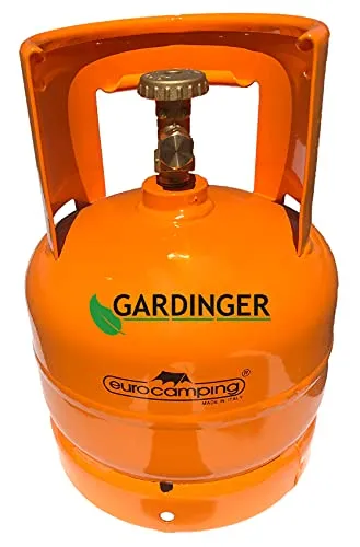 GARDINGER 2 kg Gasflasche orange mit Kragen