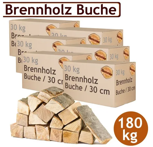 Flameup Kaminholz Brennholz Kaminholz Holz 5-500 kg Ofen Kamin Kaminofen Buche 30 cm, 180 kg