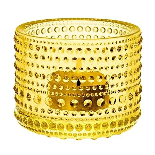 Kastehelmi Kerzenständer lemon in gelb von Iittala