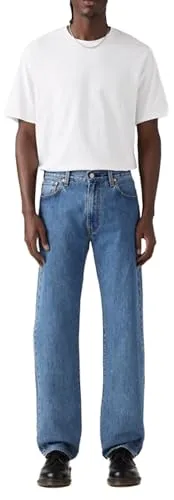 Relaxed Straight Blue Essentials 555 - Bequeme Jeans - Stylische, entspannte Jeans für jeden Anlass. Maschinenwaschbar und ideal für den Alltag. Perfekter Sitz und zeitloses Design.