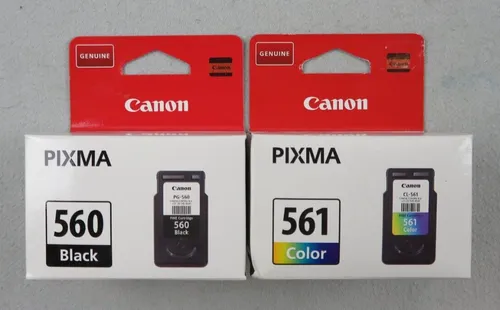 Canon PG-560 CL-561 Vorteilspack - 2 Tintenpatronen in Schwarz - Tintenpatronen für Tintenstrahldrucker, ideal für gestochen scharfe Ausdrucke und hohe Seitenleistung.