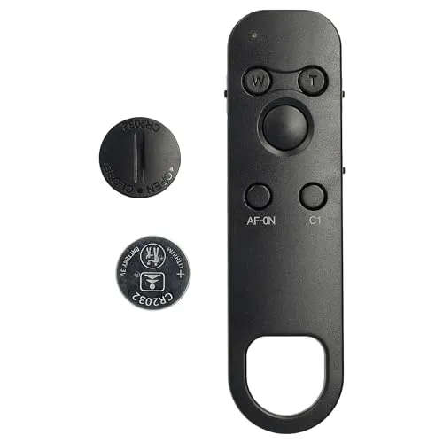 vhbw Fernauslöser Fernbedienung kompatibel mit Sony ZV-1, DSC-RX0M2, DSC-RX100 VII, DSC-RX100M7 Kamera, Zoom-Funktion