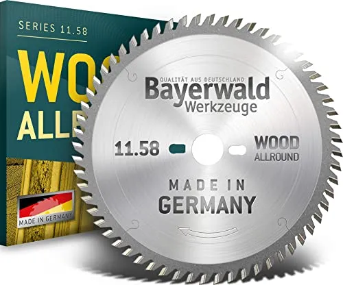 Bayerwald HM Kreissägeblatt für Holz - Ø 254 mm, 80 Zähne - Kreissägeblätter für Holz mit 80 Zähnen, ideal für präzise Querschnitte in Weich- und Hartholz. Kompatibel mit Metabo KGS 254, perfekt für Heimwerker und Profis.