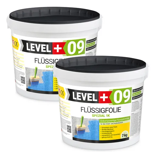 Dichtfolie 14kg Flüssigfolie Bad und Balkon Abdichtung - Fugenabdichtungen, elastische, wasserresistente Beschichtung für Innen- und Außenbereiche, ideal für Badezimmer, Balkone und Terrassen.