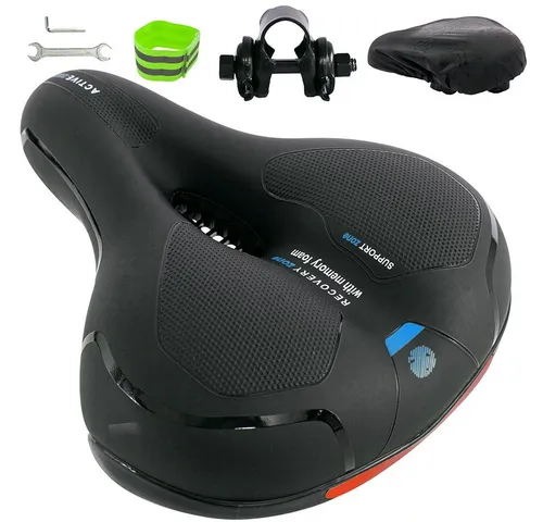 Melko Ergonomischer Fahrradsattel mit Gel-Schaum - Fahrradsattel für City, Trekking & MTB, atmungsaktiv und ergonomisch geformt für maximalen Komfort auf langen Fahrten.