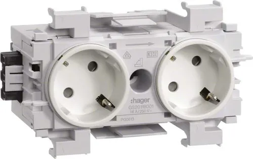 Tehalit Steckdose 2-fach 45 Grad GS20119001 von Tehalit Steckdose Abdeckung