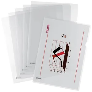 herlitz Sichthüllen Aktenhülle DIN A4 transparent glasklar 0,11 mm, 10 St.