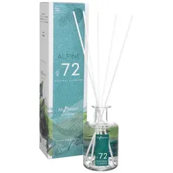 mysenso alpine Diffusor 200ml N°72 - Natural Flowers - Duftöldiffusoren mit 200ml, 5 Stäbchen und einstellbarer Intensität für bis zu 2,5 Monate Wohlfühlatmosphäre. Ideal als Geschenk für jeden Anlass, hergestellt in Italien.
