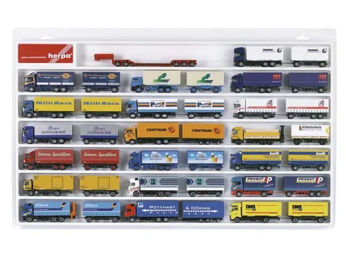 Herpa 029346 Schaukasten für Hängerzüge (überbreit),weiß,für 1:87-Modelle