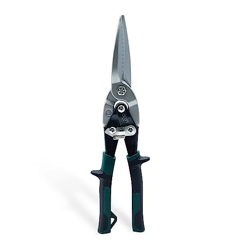 CCLIFE Blechschere Cr-Mo 3-in-1 Metallschere gerade blechscheren Extra-Robust 300mm lang, stark und wendig, Max. Schnittstärke: 2 mm, blechscheren für Blech, Aluminium, Leder, Kupfer