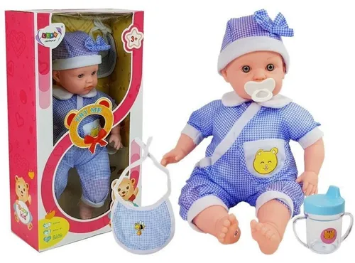 Leantoys Puppenbaby 45cm Blaue Kleidung