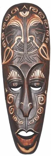 Maske SENGE 50 cm, Holz-Maske aus Bali, Wandmaske, Wand-dekoration