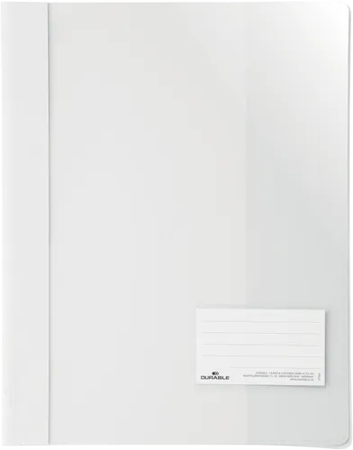 DURABLE 269002 - Schnellhefter, A4, Beschriftungsfenster, 90x57 mm, weiß