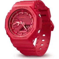 CASIO G-SHOCK GA-2100-4AER Herrenarmbanduhr Rot in rot von CASIO