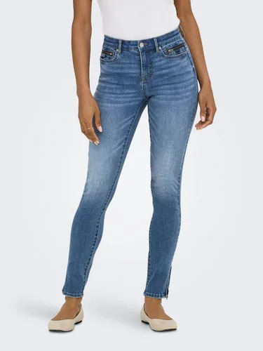 ONLY Skinny-fit-Jeans ONLWAUW MW ZIP SK ANK DNM BOX