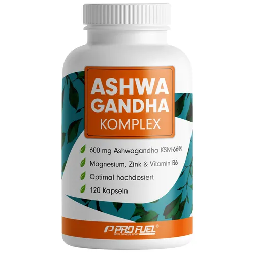ProFuel Ashwagandha Komplex KSM-66 (120 Kapseln) von ProFuel