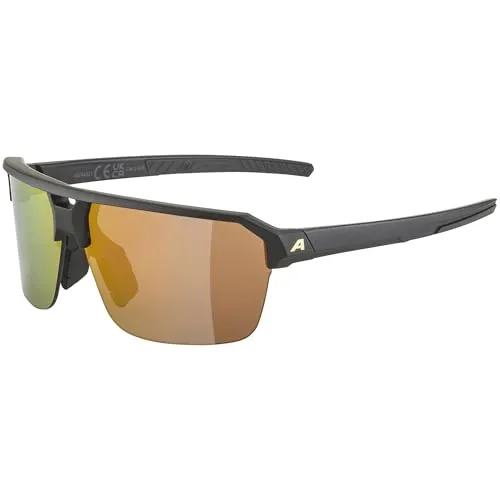 Alpina Swift HR Sonnenbrille - Schwarz - One Size - Sportbrille mit innovativem Scheibensystem für optimalen UV-Schutz und perfekten Sitz beim Sport.