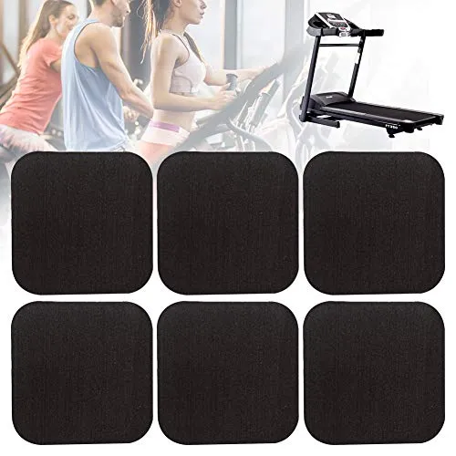 ZSooner Laufband Stoßdämpfende Matte, 6Pcs Hause Anti-Vibration Schalldämmung Verdickt Boden Pad Für Laufband