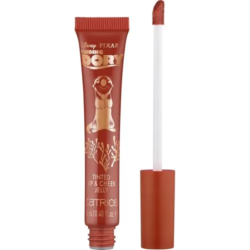 Catrice Disney Pixar Finding Dory Tinted Lip & Cheek Jelly, Lipgloss, Nr. 020, Rot, farbanpassend, mit Ölen, natürlich, vegan, ohne Parabene, Nanopartikel frei, glutenfrei, 1er Pack (12ml)
