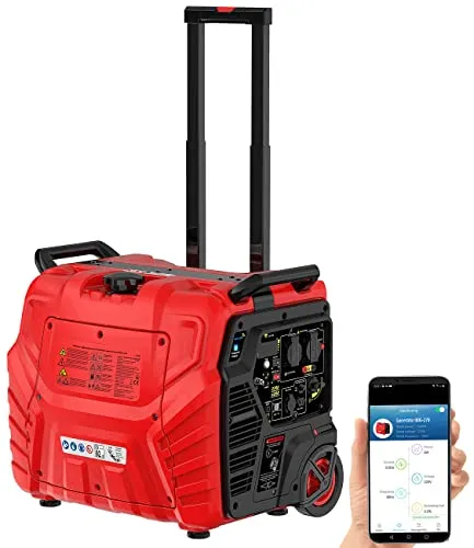 revolt WLAN-Benzin-Inverter-Generator 4.200W