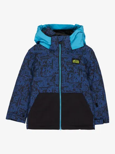 Quiksilver Little Mission Jacke Blau 4-5 Jahre - Technische Schneejacke für Jungen mit 10K DryFlight® Technologie für hohe Wasserdichtigkeit und WarmFlight® x3 Eco Isolierung aus recycelten Materialien. Ideal für kalte Tage im Freien!