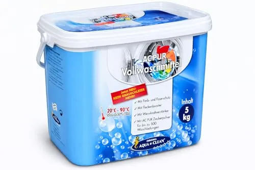 AQUA CLEAN PUR Vollwaschmittel Anti-Grauschleier & Flecken-Booster 1kg