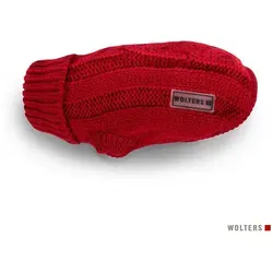 Wolters Hundepullover Strickpullover Zopf rot 40cm Regulär