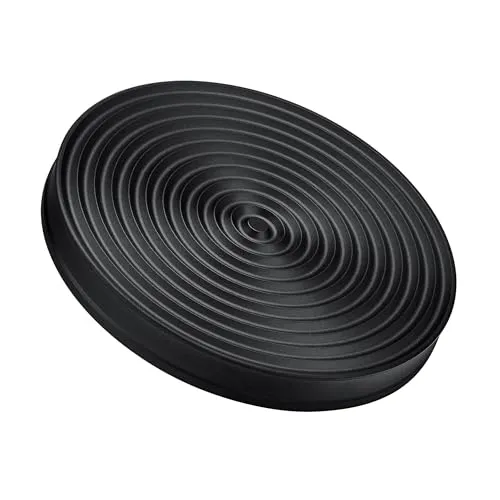 Normcore 53,3 mm Ersatz-Tamper-Basis, Titan-PVD-beschichtete geriffelte Basis, zusätzlicher Silikon-Ständer