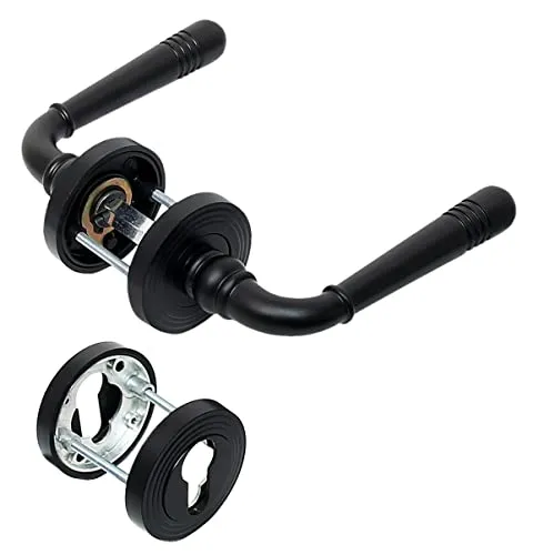 Türbeschlag 2309 Helena R PZ Schwarz PVD Türklinke