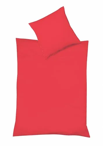 fleuresse Bettwäsche Provence – Halbleinen 3-teilig in 135x200, 155x220 oder 200x200 cm - Bettwäsche-Sets aus 50% Baumwolle und 50% Leinen, maschinenwaschbar und trocknergeeignet. Hochwertige, gecrashte Optik für den perfekten Landhauslook.