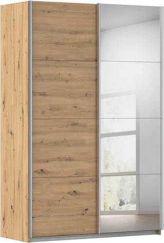 RAUCH Cortona Schwebetürenschrank in Eiche Artisan, B:136cm H:210cm