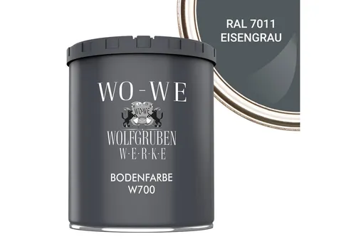 WO-WE Bodenversiegelung Betonfarbe Bodenfarbe Bodenbeschichtung W700, 1-10L, Seidenglänzend