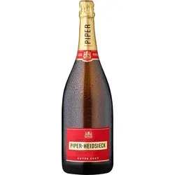 Piper Heidsieck Champagner Brut 1,5l Magnum Flasche - Exquisiter Champagner mit 12% Alkohol, gereift für 24 Monate für ein frisches Geschmackserlebnis mit Zitrusnoten.