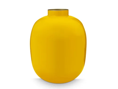 Pip Studio Vase Metal ockergelb 32 cm in gelb von Pip Studio