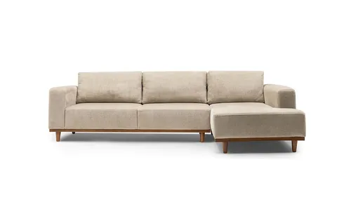 Eckgarnitur Eckcouch Beige - Moderne Ecklounge für Ihr Wohnzimmer - Beige Ecksofa mit modernem Design, ideal für bis zu 5 Personen. Robuster Textilbezug und gemütliche Polyesterfüllung sorgen für höchsten Komfort. Perfekt für stilvolle Wohnräume.