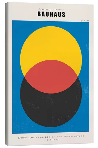 Posterlounge Wandbild Bauhaus Design and Architecture, Exhibition Posters, erhältlich als Poster, Leinwandbild, Wandsticker oder Acrylglasbild