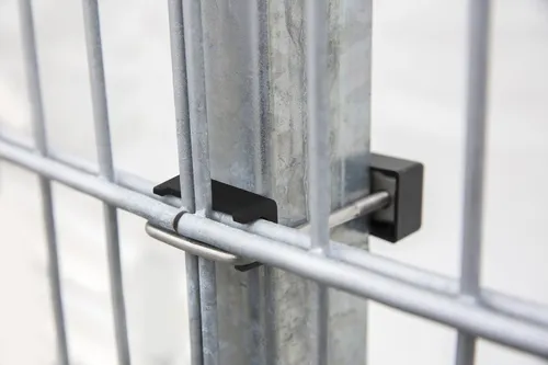 U Bügel Montage Set Zaun Doppelstab Pallas Pfosten Zaunbau Matte