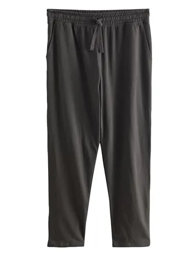 NEXT Herren Offen Leichte Jogginghose im Slim Fit – ungesäumt Schiefergrau S