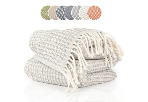 ANRO Plaid Kuscheldecke Tagesdecke - Vielseitige Bettdecke in zwei Größen, ideal für Sofa, Bett oder Picknick. Hochwertige Verarbeitung und super weich für gemütliche Abende.