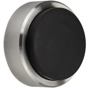 SO-TECH Türstopper Hermes 122322, Gummi/Edelstahl, für die Wand, zum Schrauben, silber, 1,6 x 4cm