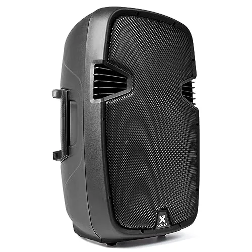 Vonyx SPJ-1500ABT MP3, PA Aktiv Lautsprecher, DJ Box, 800 Watt 15 Zoll High End Aktivpeaker, MP3-Player, Rollen, Fernbedienung, Bluetooth, USB, DMX, Cinch, PA-Speaker, Monitor Boxen, Karaoke, Schwarz