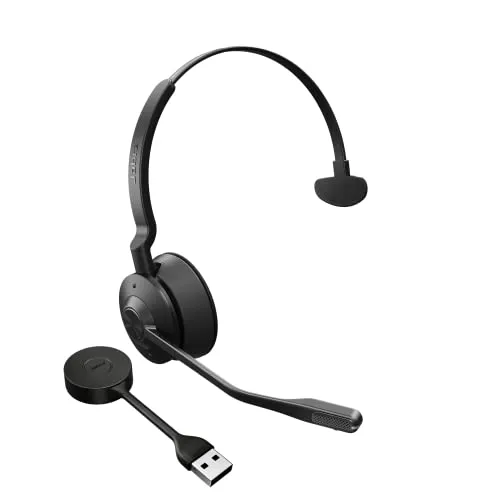 Jabra Engage 55 - Schnurloses Mono-Headset mit Link 400 USB-A DECT-Adapter, geräuschunterdrückendes Mikrofon und bis zu 150 m Reichweite für optimale Gesprächsqualität