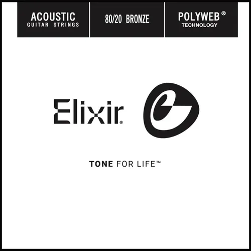 Elixir 13153 Einzelsaite 053 Polyweb 80/20 Bronze