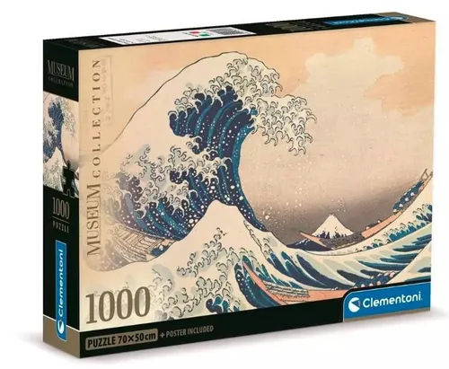 Puzzle 1000 elementów. Muzeum Hokusai: Wielka fala Clementoni 8005125397075