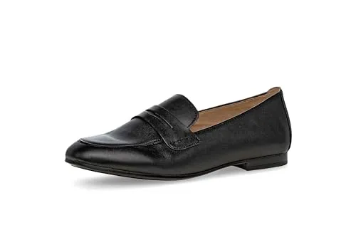 Gabor Damen Slipper Schwarz 4.5 - Slipper & Loafer – Bequeme Leder Slipper mit weicher Weichbettung für optimalen Gehkomfort, ideal für Alltag und besondere Anlässe.