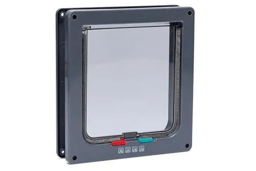 Karlie Katzenklappe Katzentür 4-Wege anthrazit von Karlie