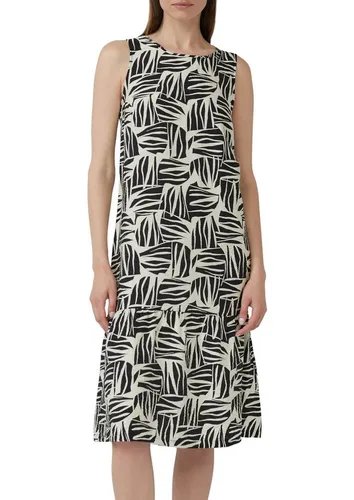 s.Oliver Midikleid mit All-Over Print in Schwarz in schwarz von s.Oliver