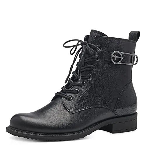 Tamaris Damen Schnürstiefeletten in Schwarz, Größe 37 EU in schwarz von Tamaris