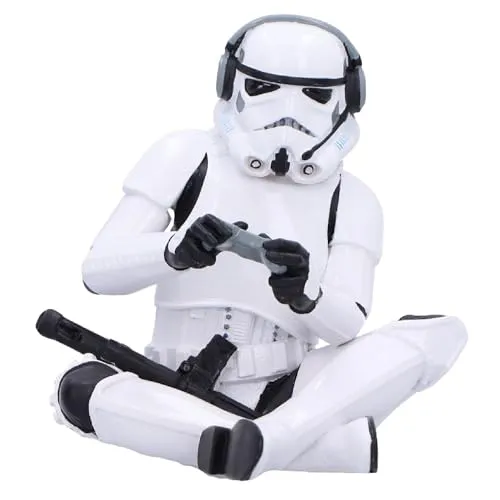 Nemesis Now Stormtrooper Game On! Figurine, Officially Licensed Star Wars Collectible, Gaming and Sci-Fi Decor for Fans