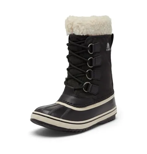 Sorel Damen Winter Carnival Boot WP - Wasserdichte Schneestiefel für kalte Tage - Wanderschuhe mit herausnehmbarem, waschbarem Innenstiefel aus recyceltem Filz und handgefertigter, wasserdichter Gummischale für optimalen Schutz bei winterlichen Bedingungen.